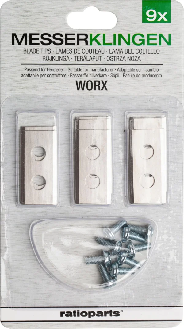 Ratioparts-varaosa ja -ruuvi Moworx- ja Worx-robottiruohonleikkureihin