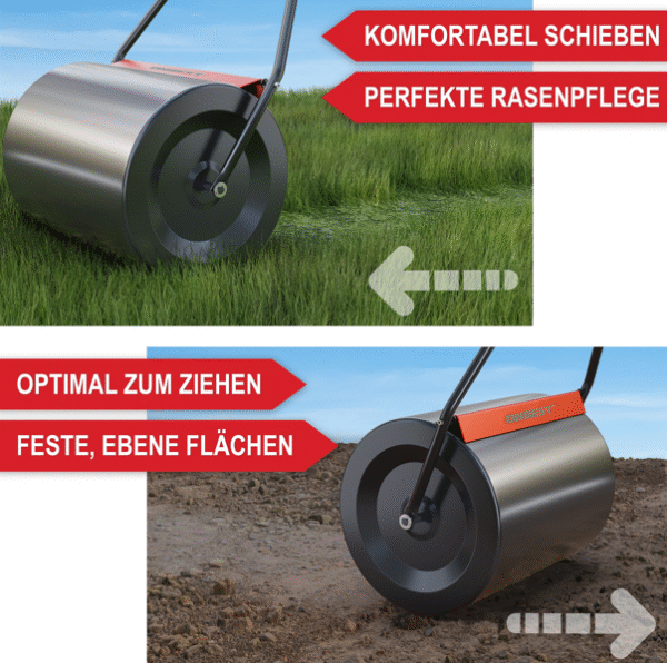 Rasenwalze mit Schmutzabstreifer und Ablassschraube - Image 4