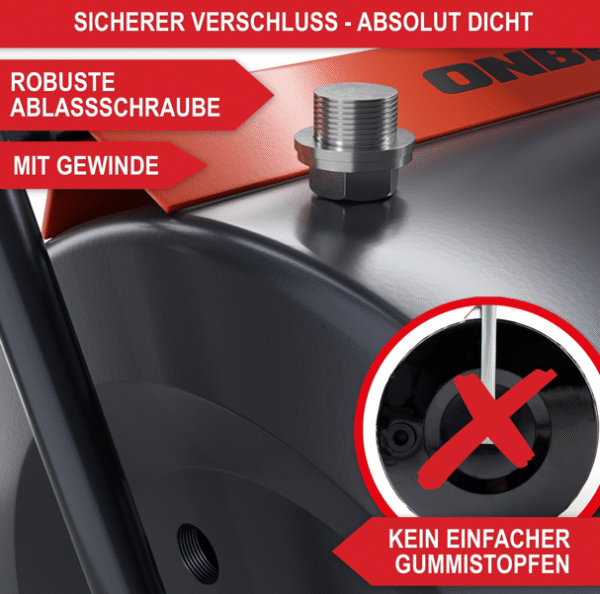 Rasenwalze mit Schmutzabstreifer und Ablassschraube - Image 3
