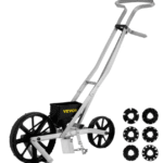 arden-kylvökone, metallinen tarkkuuspuutarhan työntökylvökone 6 siemenlevyllä, käveltävä riviviljelykasvien istutuskone, manuaalinen puutarhanurmikon levitin siementen kylvöön, takapihan maatalous erilaisille siemenille