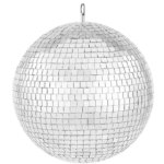 Peilidiskopallo 12 tuuman hopeinen juhladiskopallo roikkuvalla renkaalla