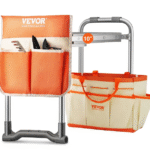 Puutarhapolvistuin ja -istuin, 25 cm:n EVA-leveä alusta, 150 kg:n kantavuus, kokoontaitettava puutarhajakkara, polvistuin puutarhanhoitoon työkalulaukulla, lahjat naisille, isovanhemmille, senioreille, äideille ja isille