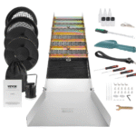 Kullanhuuhdontasarja sulkulaatikolla, 127 cm alumiinisia kullankaivuuvälineitä, 23-osainen kullankaivusarja kultapannulla, luokitteluseulalla, erotusmagneetilla, kiristysnyörillä suljettavalla repulla ja lisävarusteilla