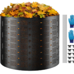 Kompostiastia 832,8 L, Ulkokäyttöön tarkoitettu laajennettava kompostori, Helppo asentaa ja Suurikapasiteettinen kompostori, Nopea hedelmällisen maaperän luonti