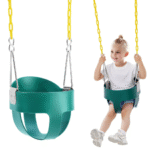 Taaperon keinuistuin korkealla selkänojalla, täyspitkällä kauhalla, vauvan keinuistuimen tuki, 150 paunaa