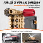 Painepesuripumppu 3/4" akselilla, vaakasuora kolmimäntäinen, 3300 PSI, 2.5 GPM