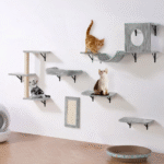 Seinälle Kiinnitettävä Kissan Hylly Hyppylaudoilla Riippumatolla Sohvakahvalla 6 Setti