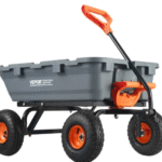 Poly -puutarhakärry Kestävät pihakärryt ja -vaunut 800 lbs/363,6 kg 10"/25,4 cm renkaat