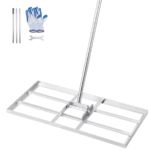 14x30 tuuman nurmikon tasoitusharava, 78 tuuman säädettävä kahva, pihan golfkentälle