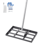 10x17 tuuman nurmikon tasoitusharava, 78 tuuman säädettävä kahva, pihan golfkentälle