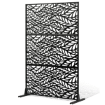 Metallinen näkösuoja 47" x 72" ulkokäyttöön tarkoitetut näkösuojat ja paneelit mustat