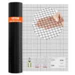 Rautaverkko, 1220 x 15240 mm sinkitty verkkorulla, 19 gaugen kanaverkkoaita, vinyylipäällysteinen metalliverkko kanaloiden aitoon, kaniini- ja käärmeaitaan sekä siipikarja-aitoihin