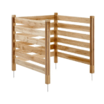 Puinen yksityisyysaita, 3 paneelia, säleaita ilmastointilaitteille, 91 cm L x 91 cm P