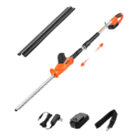 Jatkettava johdoton sähköinen pensasleikkuri 20V 1200RMP ja 20 tuuman terä