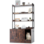 Kissanhiekkalaatikko, puinen kissanhiekkalaatikko, piilotettu, 3 hyllyllä