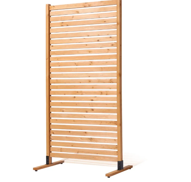 Puinen näkösuoja 91 cm x 180 cm Vapaasti seisova ulkokäyttöön tarkoitettu näkösuoja