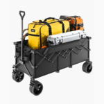 Pidennetty taittuva vaunukärry 300L & 450LB raskaaseen käyttöön tarkoitettu kokoontaittuva puutarhakärry