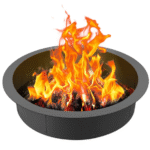 Nuotiopaikkarengas pyöreä 36 tuuman teräsvuori tee-se-itse-nuotiopaikkarengas nuotiopaikka