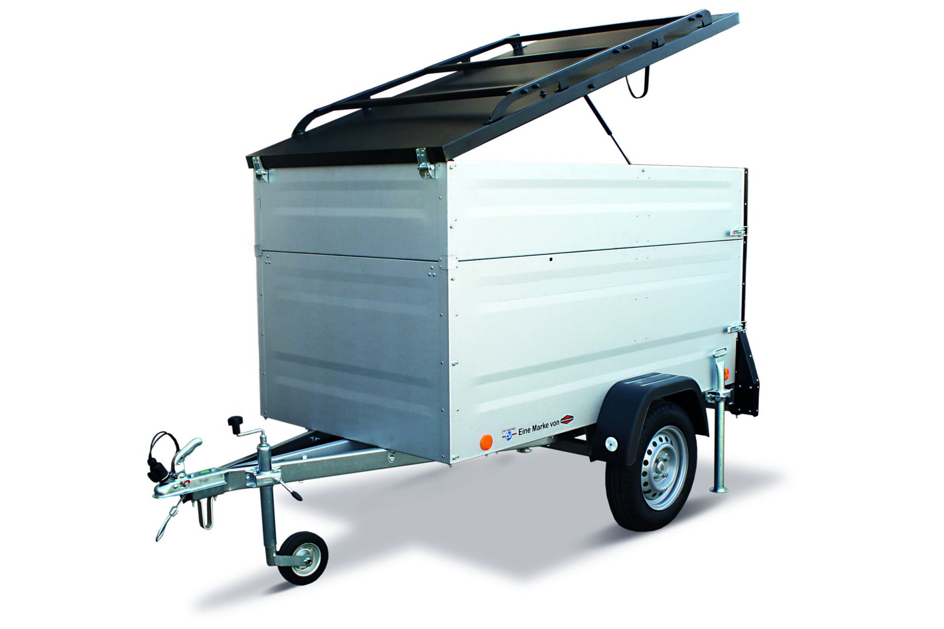 TPV Kofferanhänger 750kg KT-EU3 Plus Bordwanderhöhung Geschlossen Ungebremst Alu-Zink