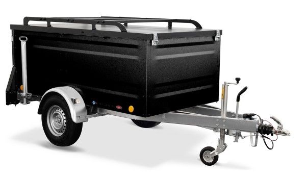 TPV Kofferanhänger 1300kg KT-EB3 Geschlossen Gebremst Schwarz