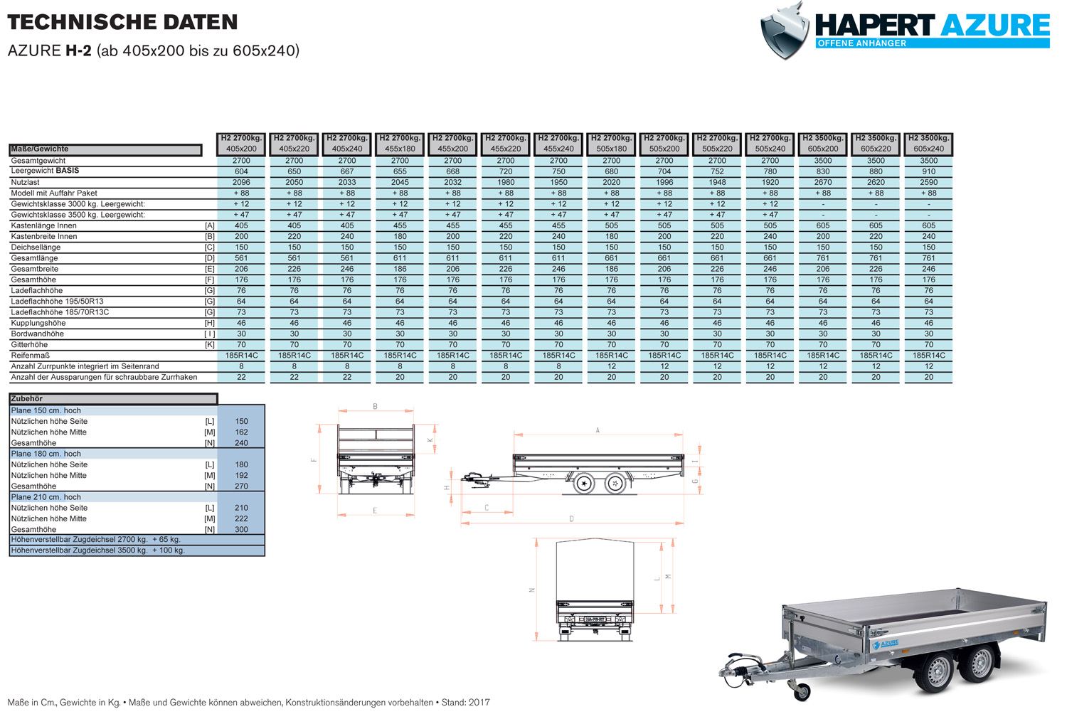 Hapert Azure H-2 - 3000 - 5050 x 2400 Niedriges Fahrwerk - Image 4