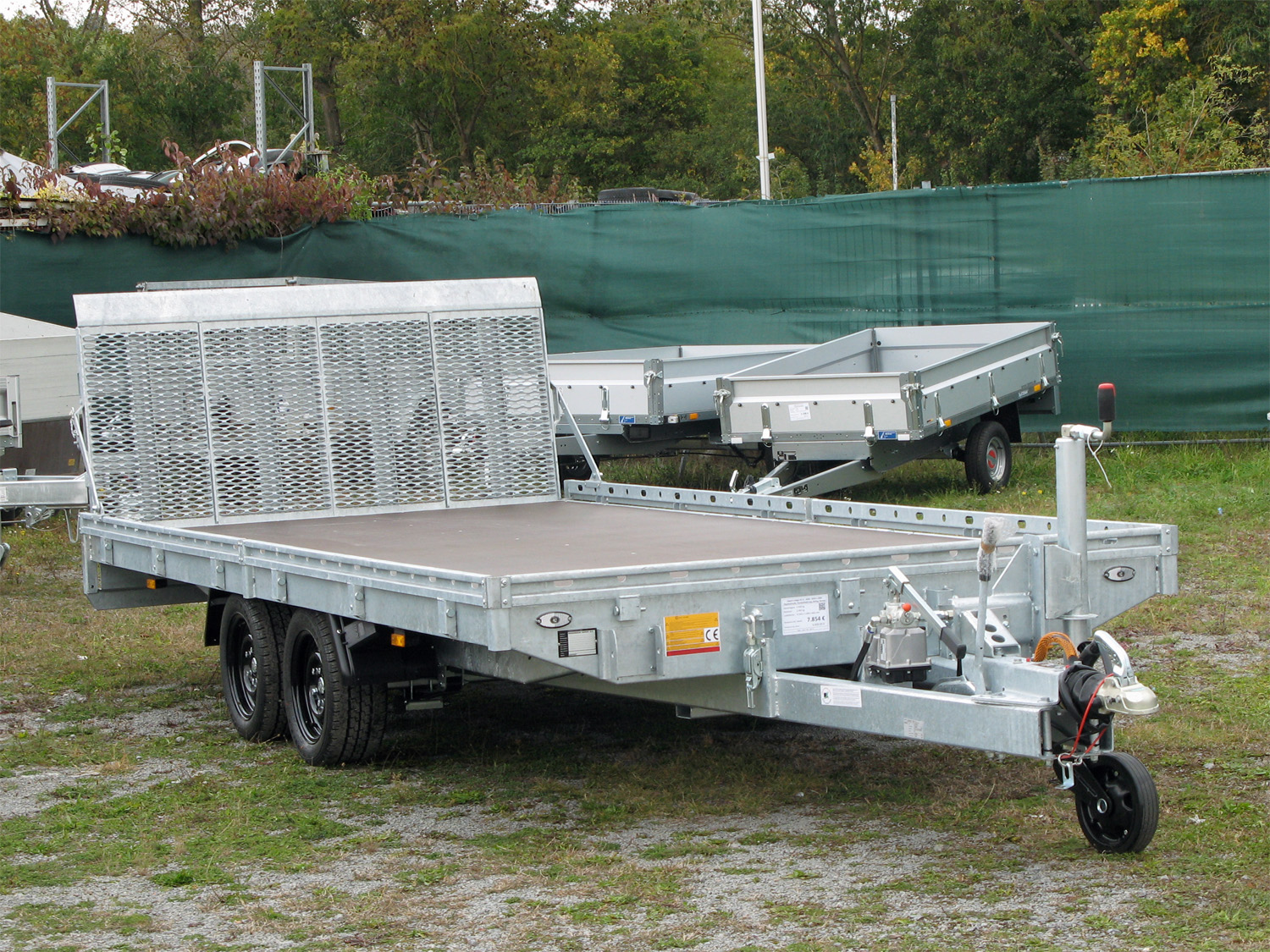 Hapert Indigo HT-2 - 3500 - 4550 x 2000 Kipphydraulik, Parabelfederung, Reling, Rampe