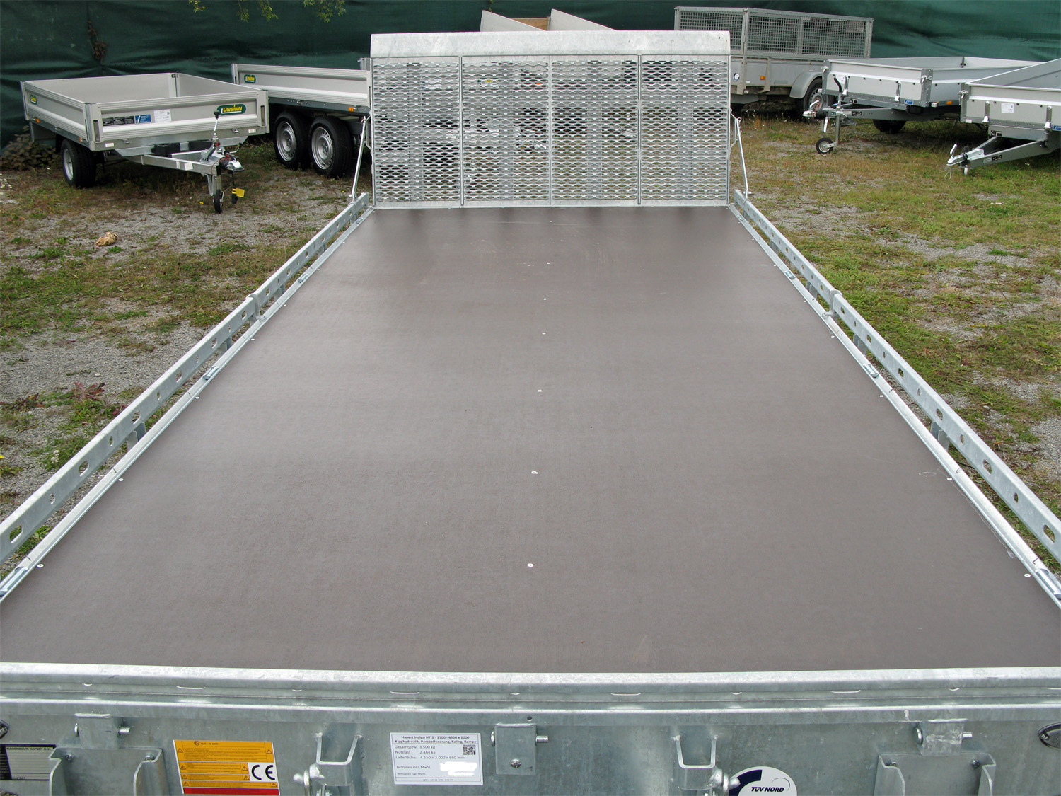 Hapert Indigo HT-2 - 3500 - 4550 x 2000 Kipphydraulik, Parabelfederung, Reling, Rampe - Image 6