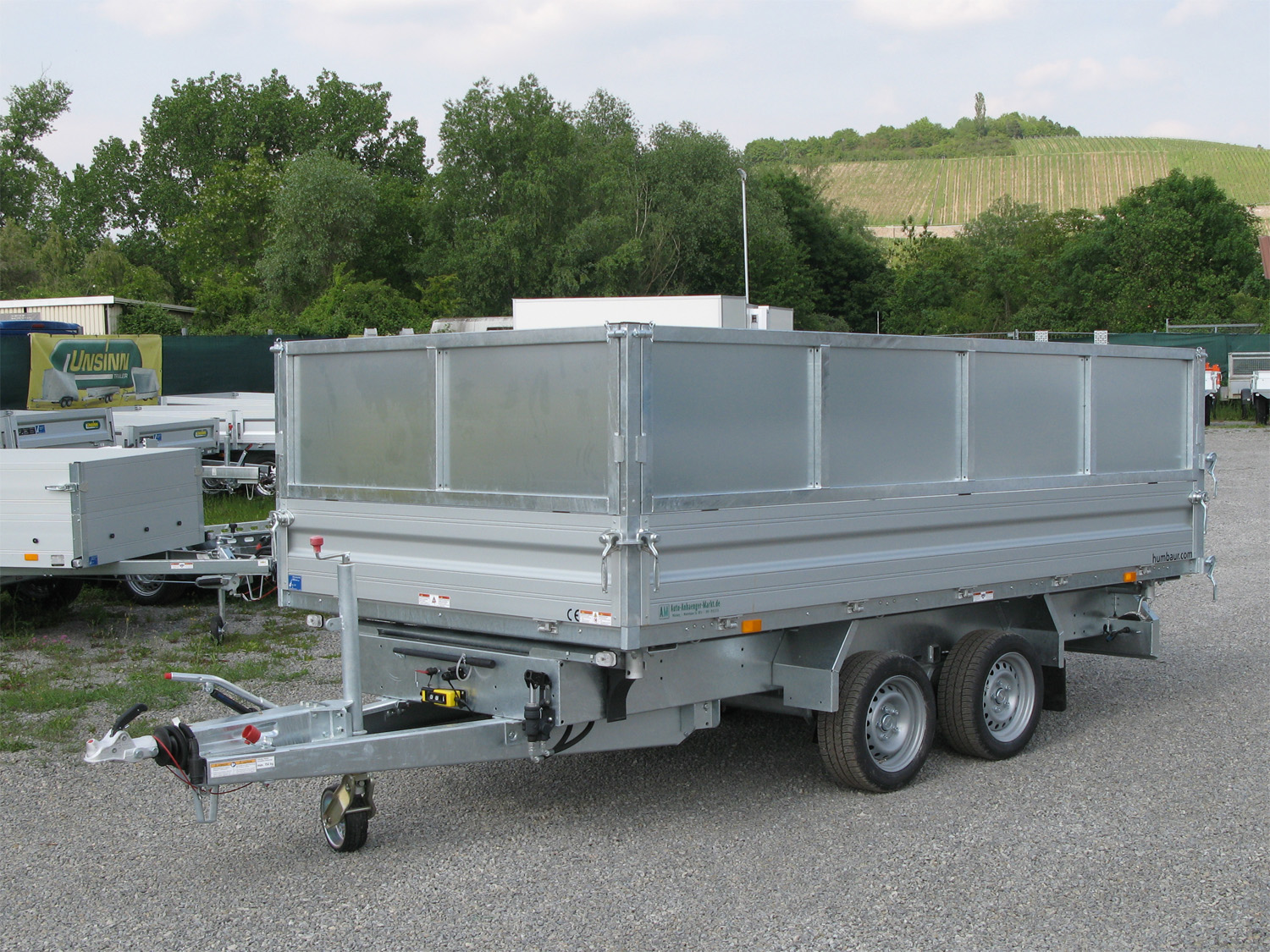 Humbaur HTK 3500.37 ALU E-Pumpe, Stahlblechaufsatz 600 mm