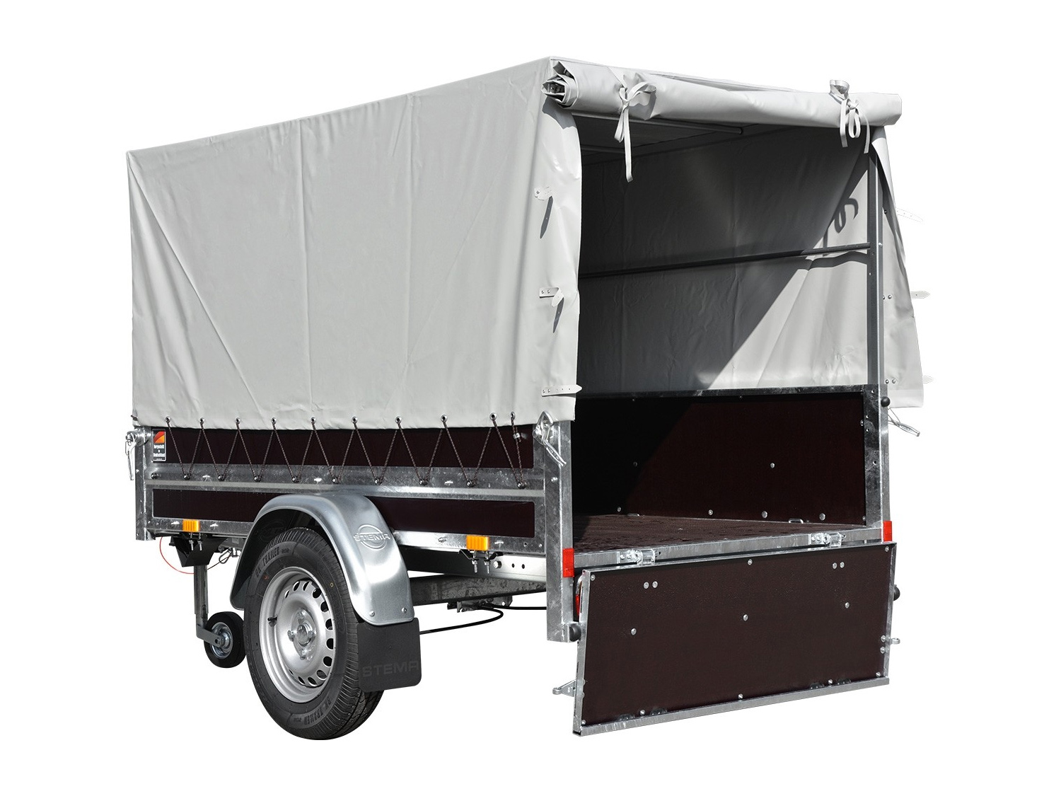 STEMA HZ 7.5-20-12.1 C Woodoxx Holzanhänger mit Hochplane