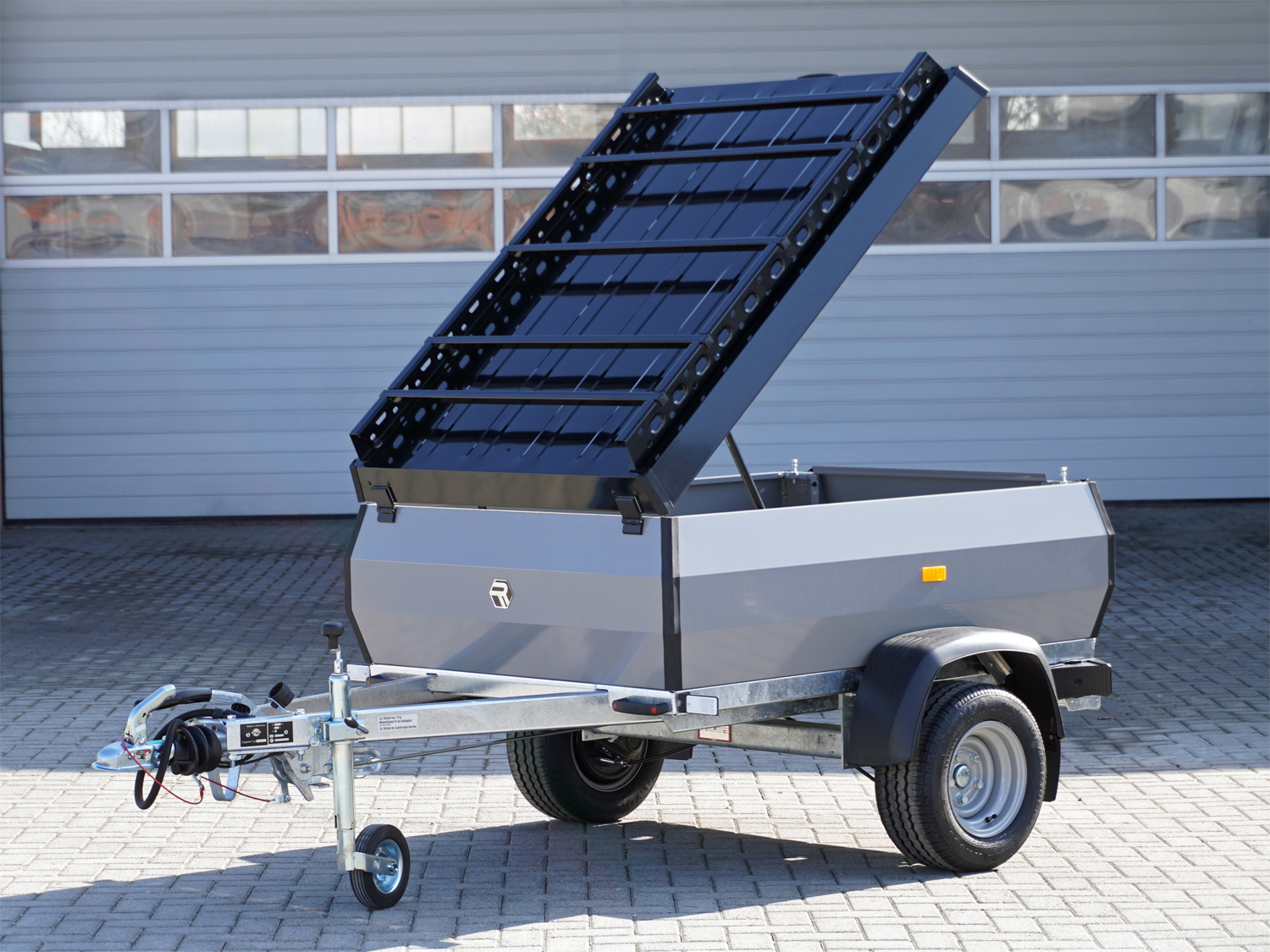 Stema RETRO PLUS Staubgrau mit Deckel inkl. Reling