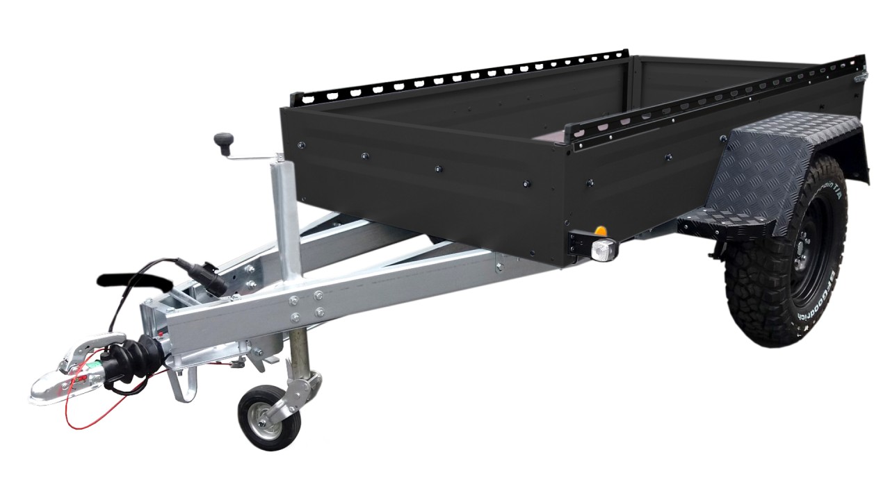 Offroad Auto Anhänger 1000kg schwarz TL-EB2 - Tieflader