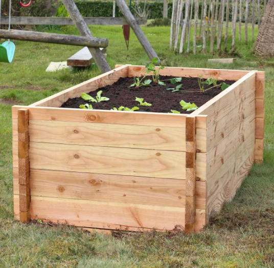 Erhöhter Pflanzenkübel